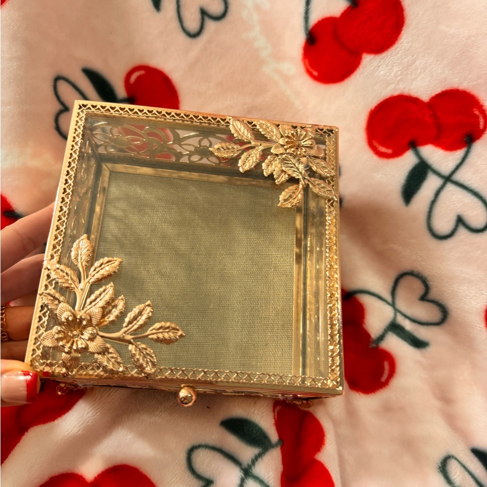 Gold Decorative Jewelry Box